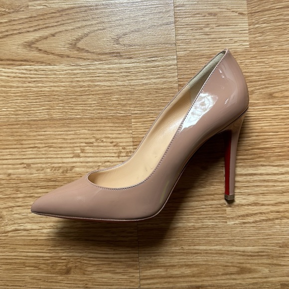 Christian Louboutin Pigalle 100 Nude Patent Leather (size 37.5 EU) - Picture 13 of 16